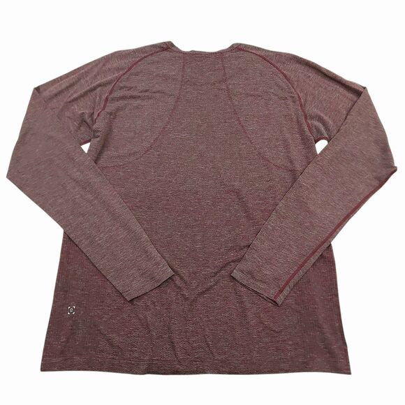 Lululemon Shirt Mens XL Burgundy Live In Practice Seamless Long Sleeve Athletic - Picture 5 of 11